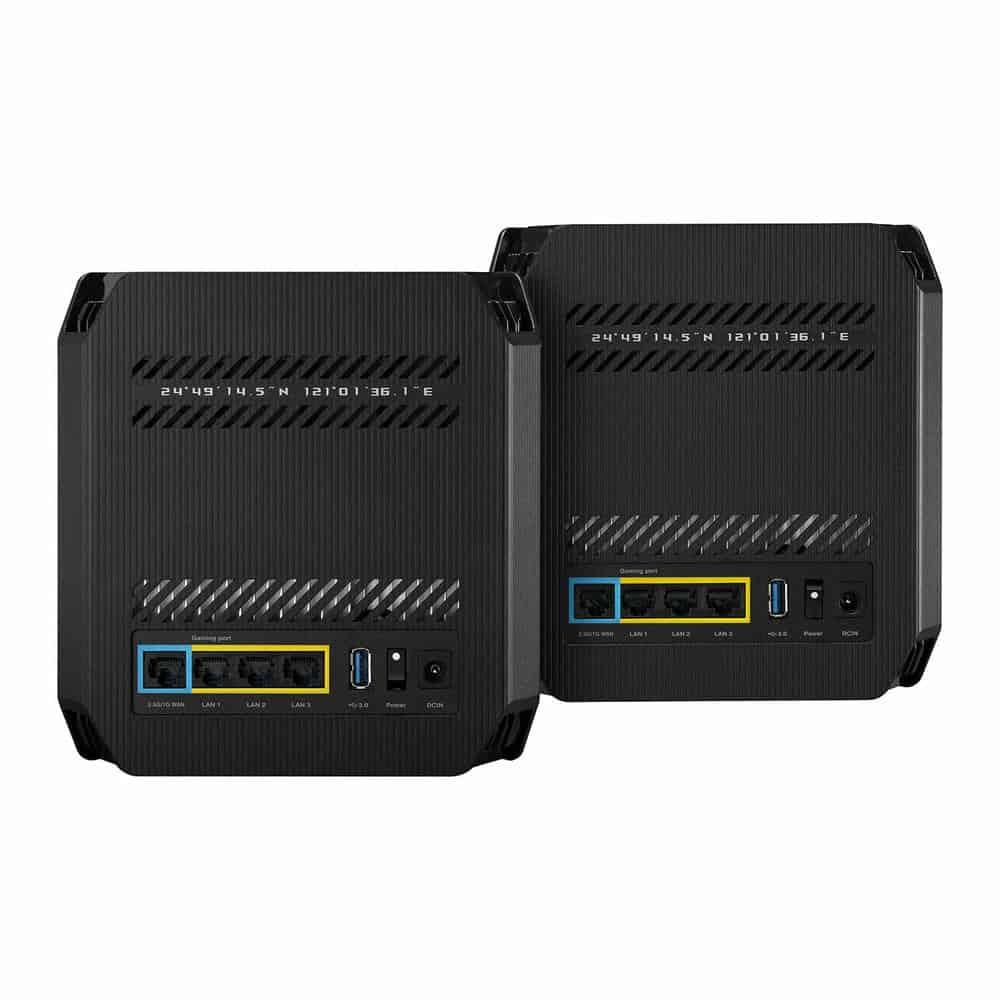 (image for) ASUS ROG Rapture Tri-Band GT6 AiMesh Ready Black Gaming Router - 2 Pack